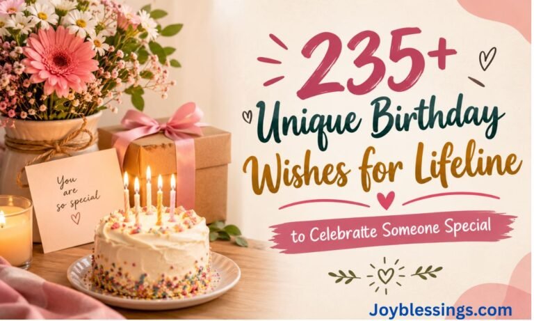 235+ Unique Birthday Wishes for Lifeline to Celebrate Someone Special