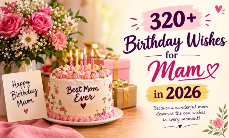 320+Birthday Wishes for Mam in 2026