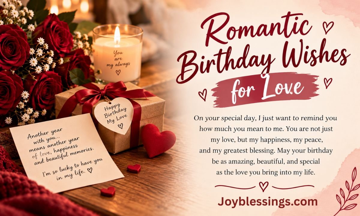 Romantic Birthday Wishes for Love