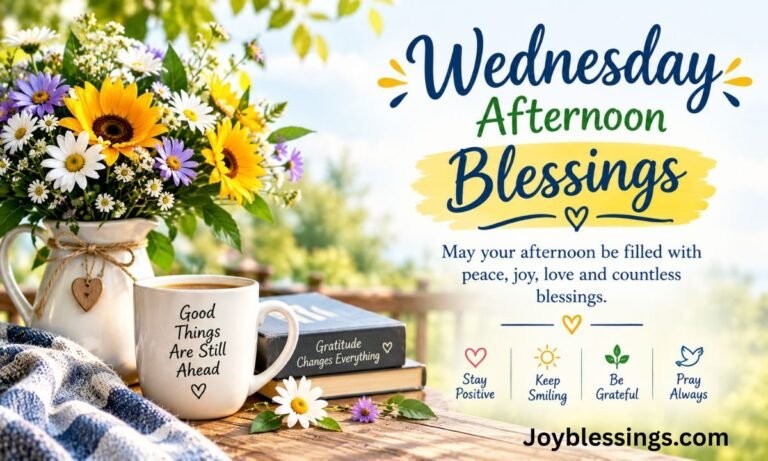 120+ Beautiful Wednesday Afternoon Blessings, Quotes & Prayers