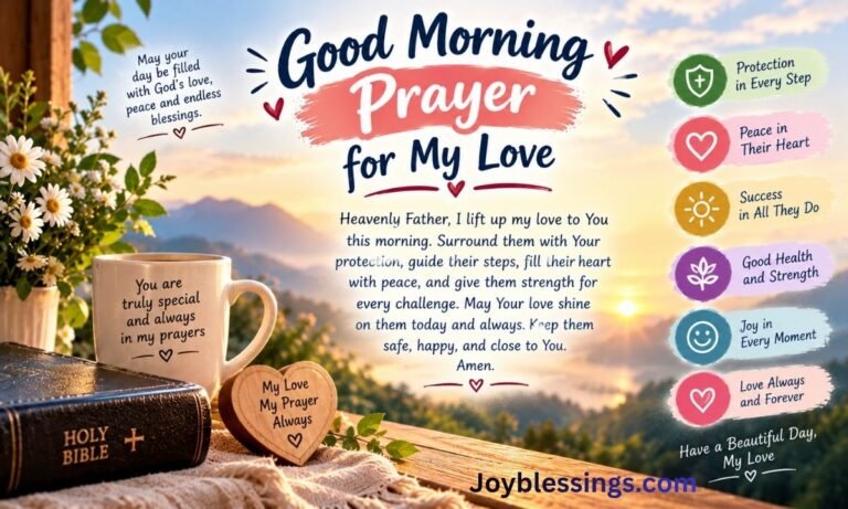 120+ Best Positive and Powerful Good Morning Prayer for My Love