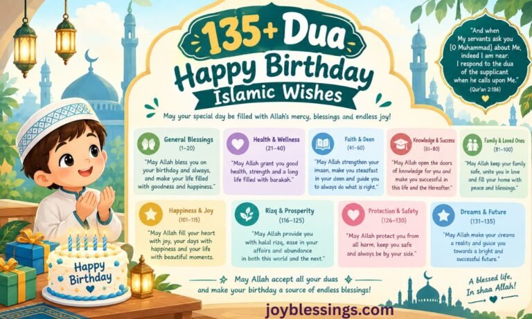 135+ Dua Happy Birthday Islamic Wishes