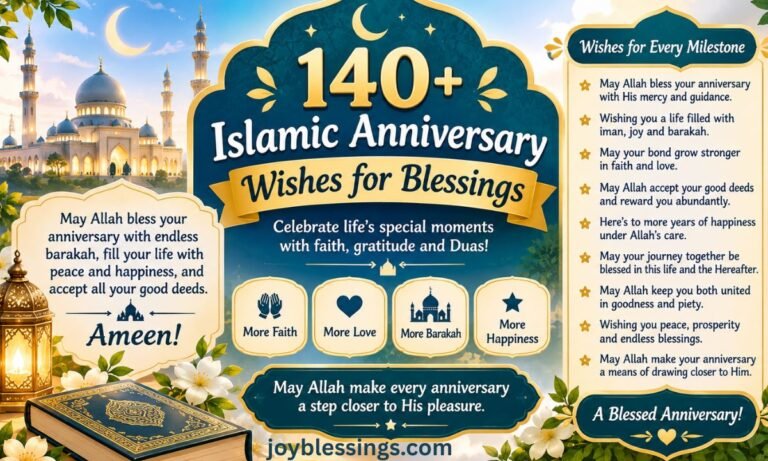 140+ Islamic Anniversary Wishes for Blessings 