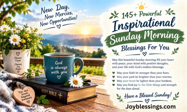 145+ Powerful Inspirational Sunday Morning Blessings For You