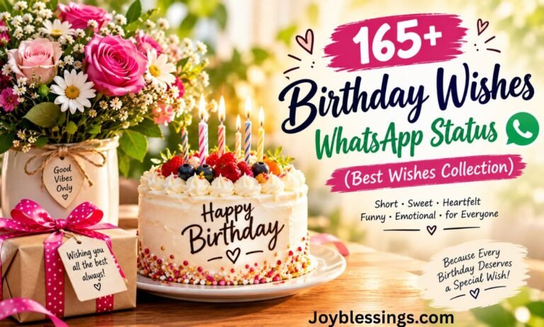 165+ Birthday Wishes WhatsApp Status (Best Wishes Collection)