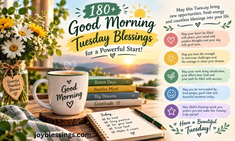 180+ Good Morning Tuesday Blessings for a Powerful Start!