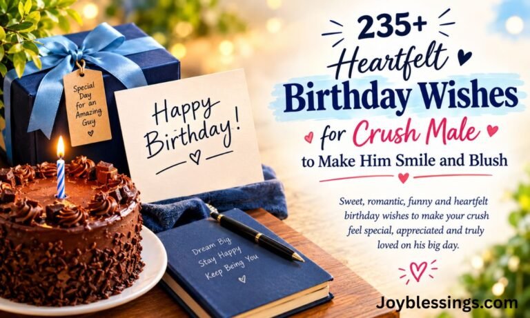 235+ Heartfelt Birthday Wishes for Crush Male to Make Him Smile and Blush