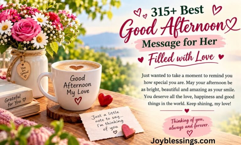 315+ Best Good Afternoon Message for Her Filled with Love