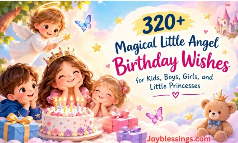 320+ Magical Little Angel Birthday Wishes for Kids, Boys, Girls, and Little Princesses