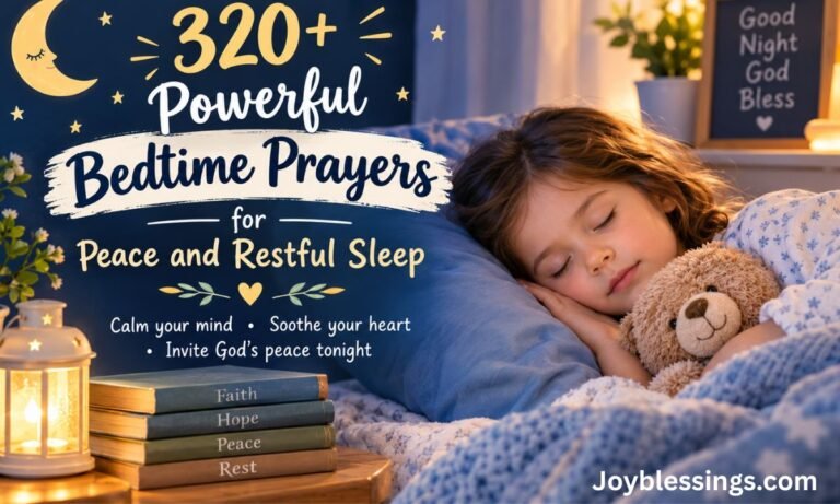 320+ Powerful Bedtime Prayers for Peace and Restful Sleep