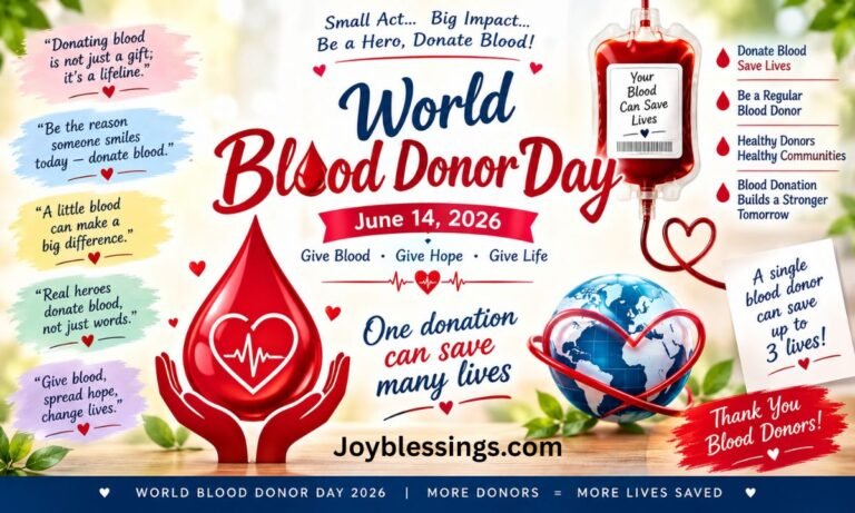 325+ Powerful World Blood Donor Day Quotes, Slogans and Captions 2026