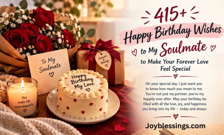 415+ Happy Birthday Wishes to My Soulmate to Make Your Forever Love Feel Special