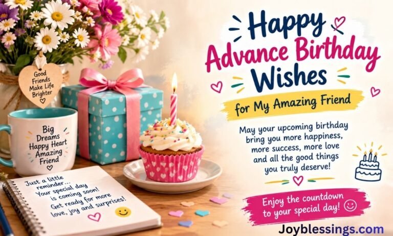 515+ Heartfelt Advance Birthday Wishes for Friend to Share Before Their Special Day