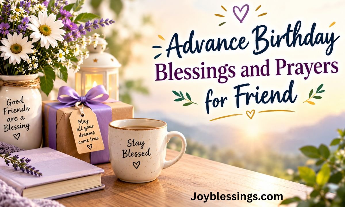 Advance Birthday Blessings and Prayers for Friend