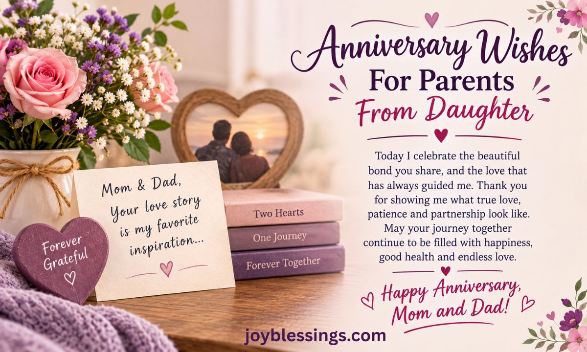 Anniversary Wishes For Parents From Daughter