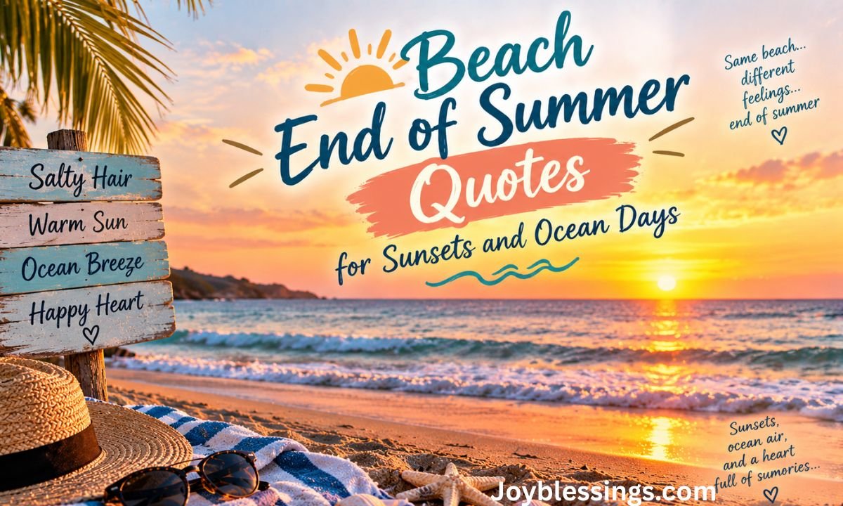 Beach End of Summer Quotes for Sunsets and Ocean Days