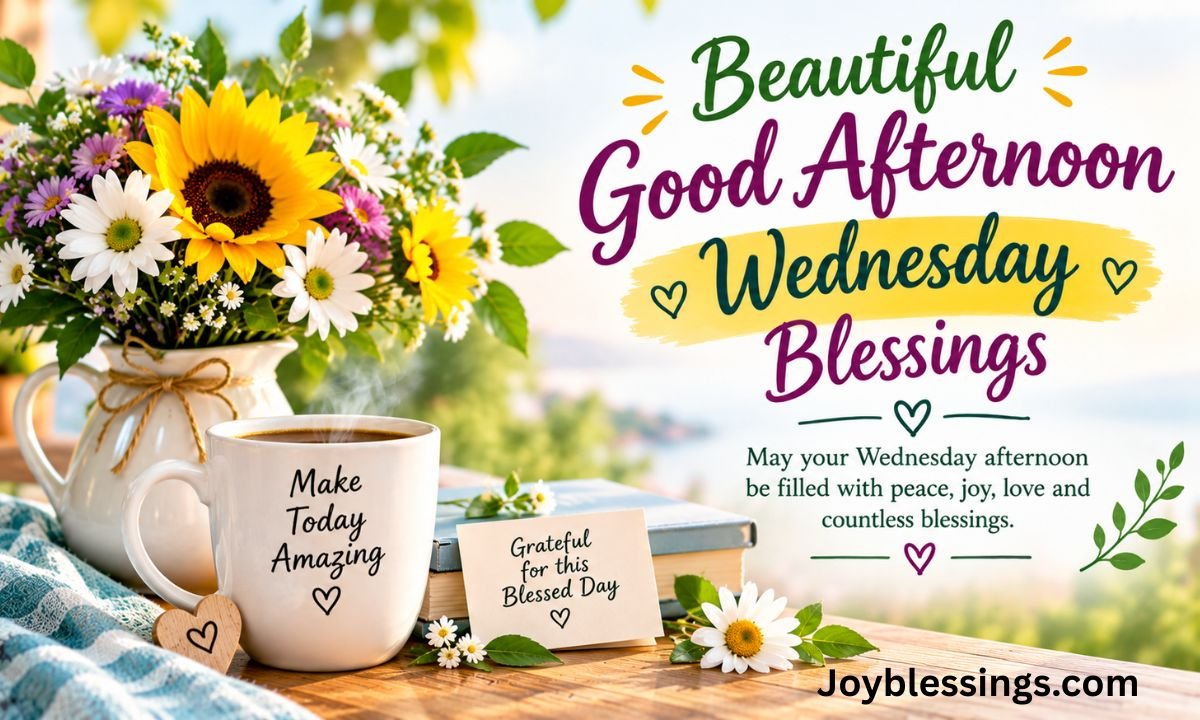 Beautiful Good Afternoon Wednesday Blessings