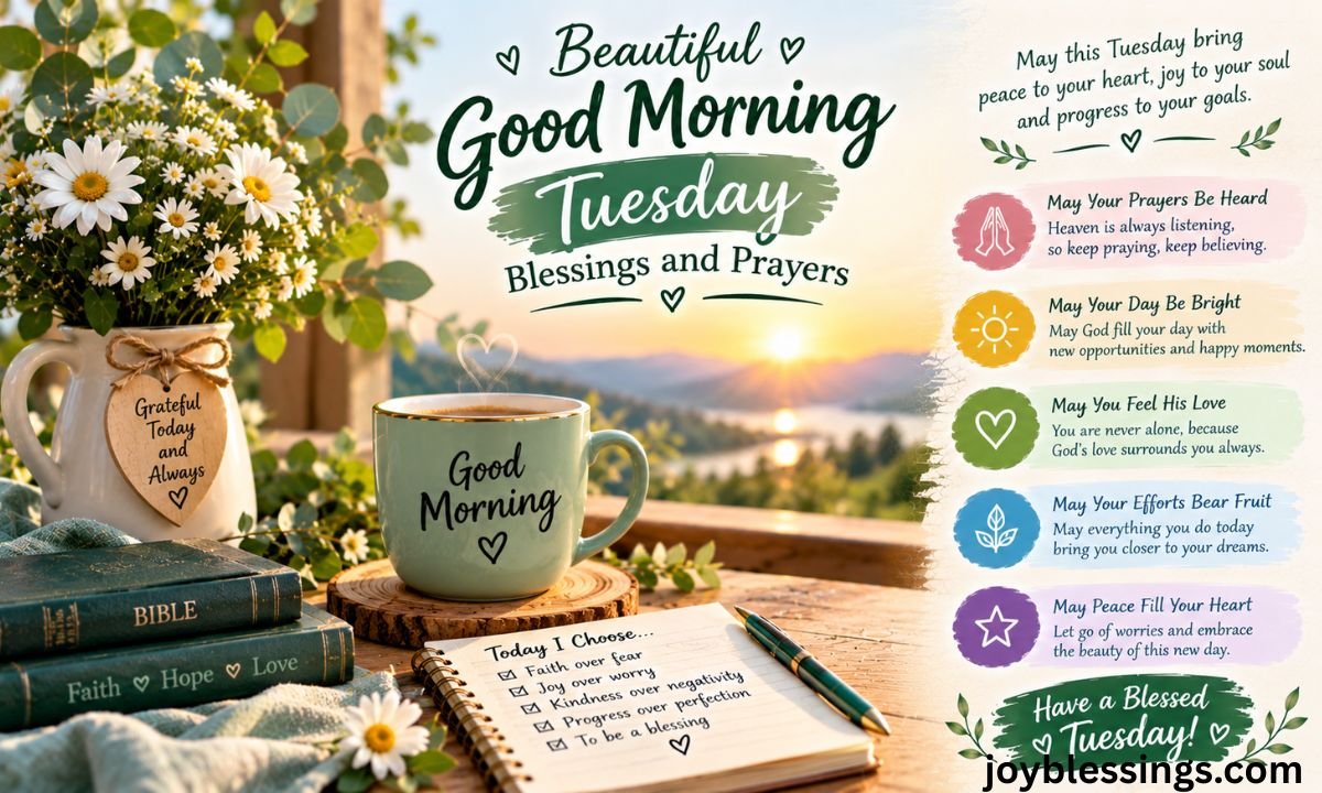 Beautiful Good Morning Tuesday Blessings and Prayers