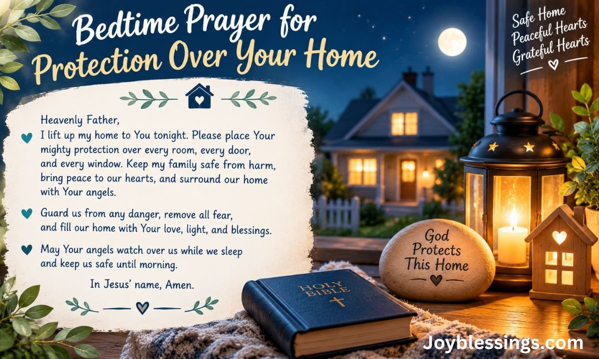Bedtime Prayer for Protection Over Your Home