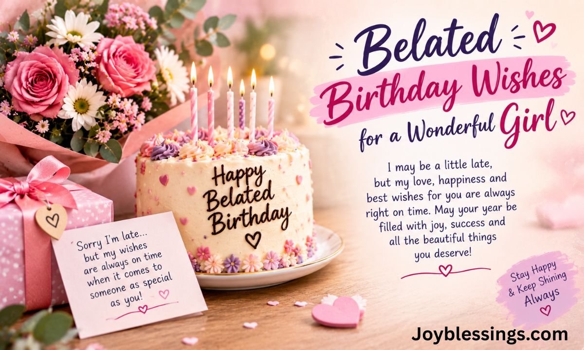 Belated Birthday Wishes Girl