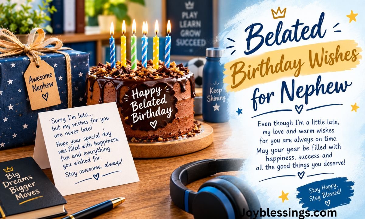 Belated Birthday Wishes for Nephew