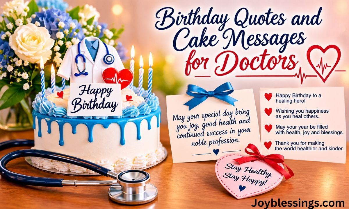 Birthday Quotes and Cake Messages for Doctors