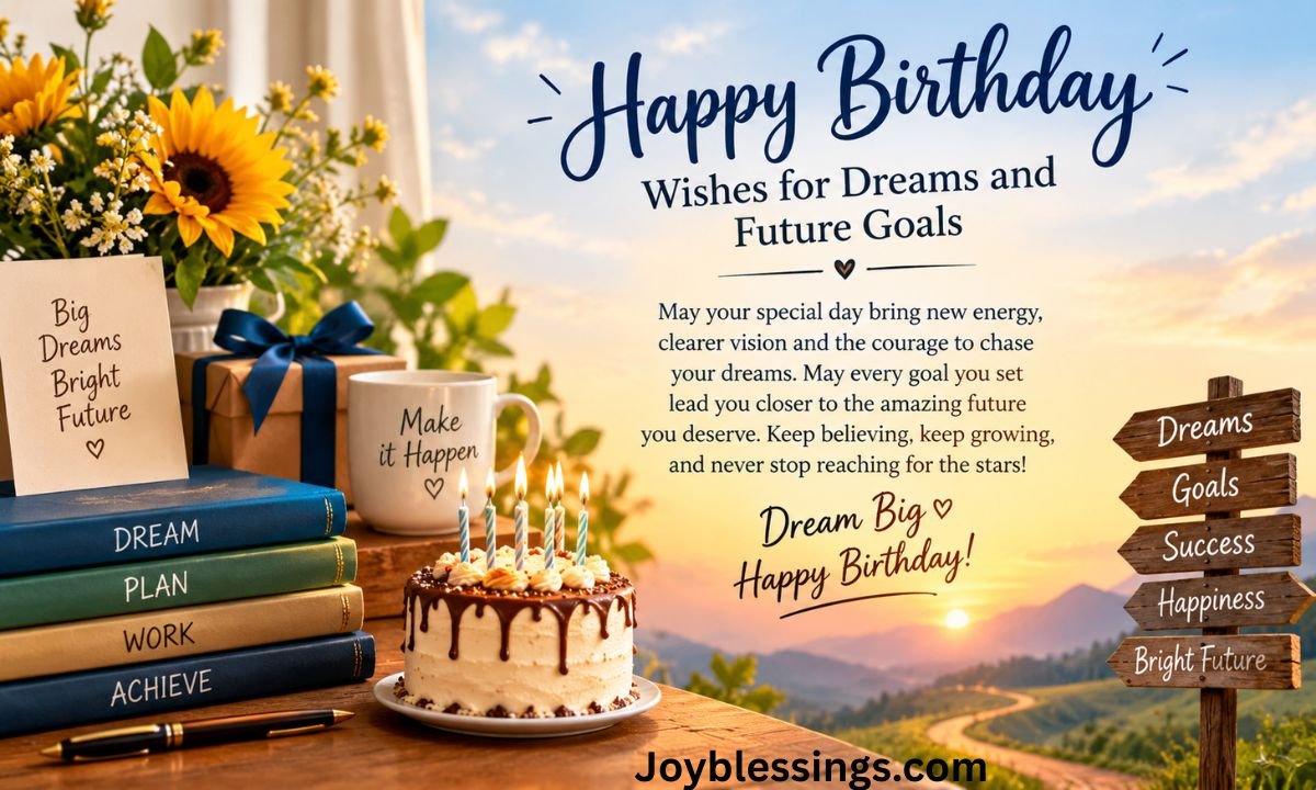 Birthday Wishes for Dreams and Future Goals