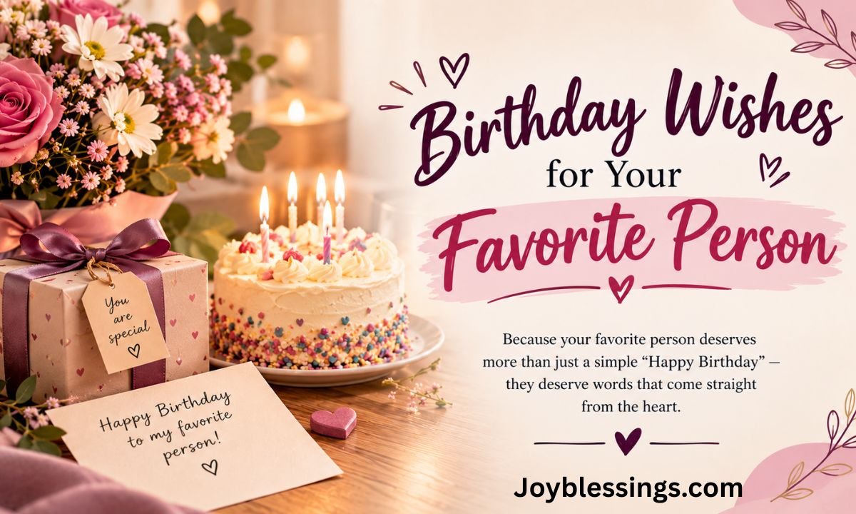 Birthday Wishes for Favorite Person 