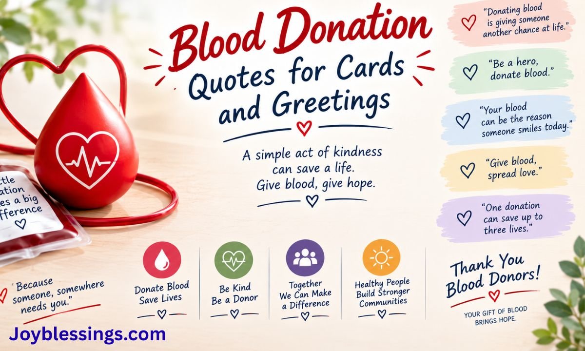 Blood Donation Quotes for Cards and Greetings
