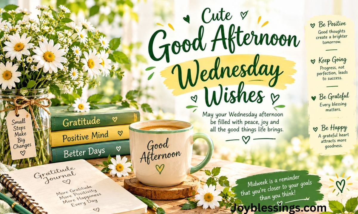 Cute Good Afternoon Wednesday Wishes