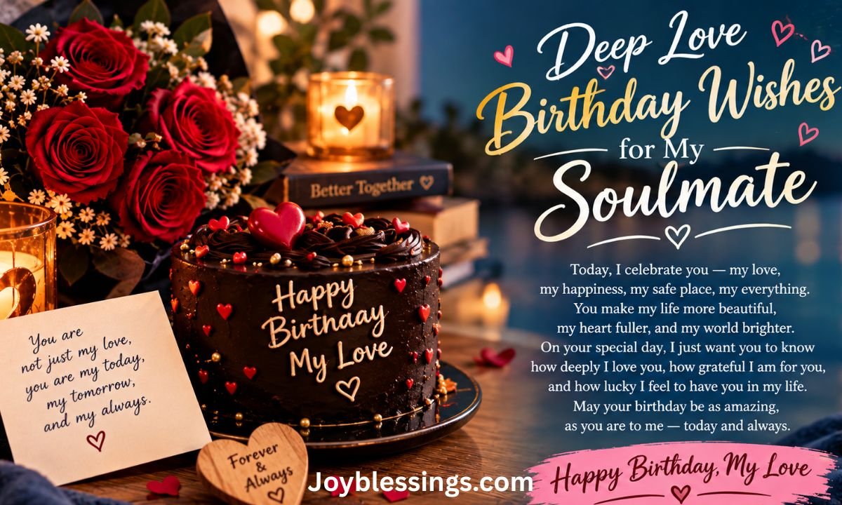 Deep Love Birthday Wishes for Soulmate