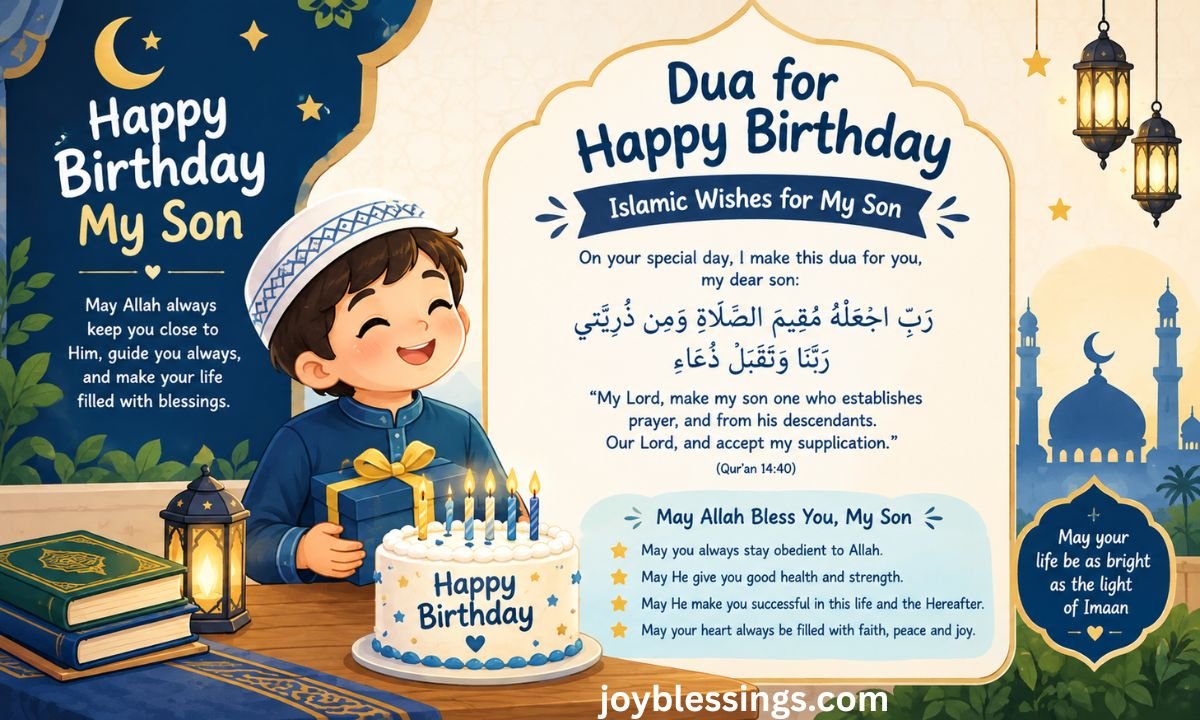 Dua Happy Birthday Islamic Wishes for Son