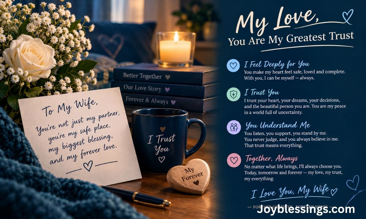 Emotional Love and Trust Messages for My Wife