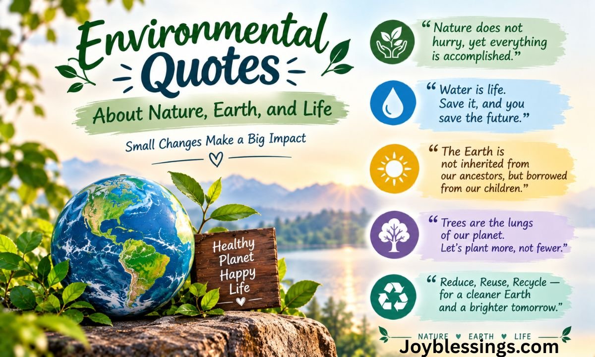 Environmental Quotes About Nature, Earth, and Life