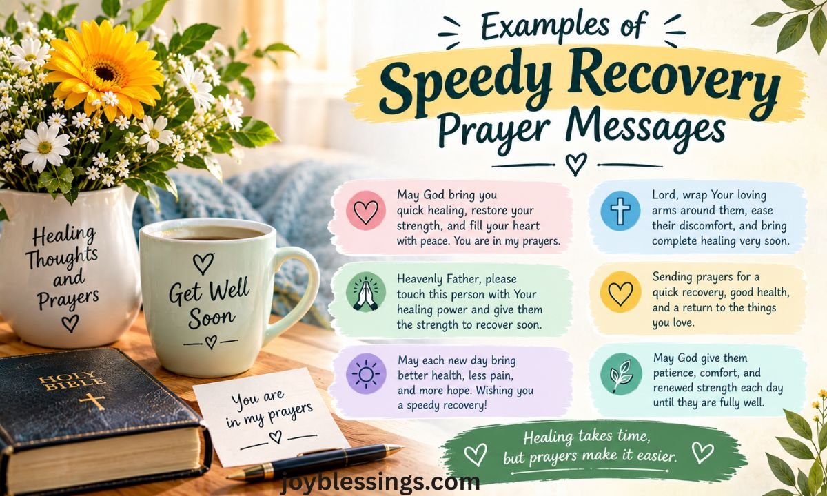 Examples of Speedy Recovery Prayer Messages
