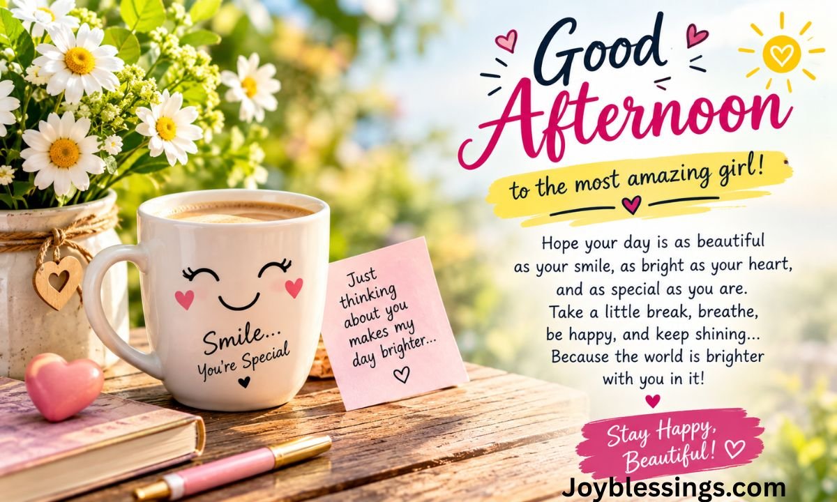 Good Afternoon Message for Her to Make Her Smile