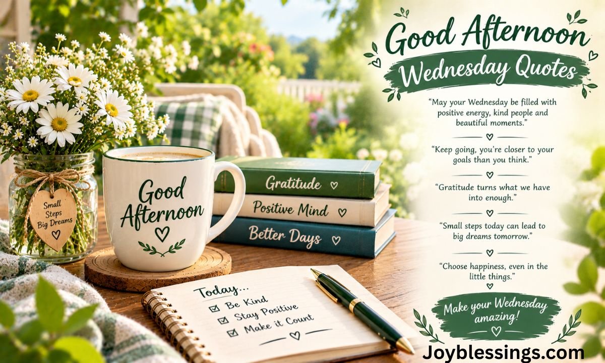 Good Afternoon Wednesday Quotes