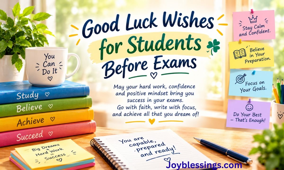 Good Luck Wishes for Students Before Exams