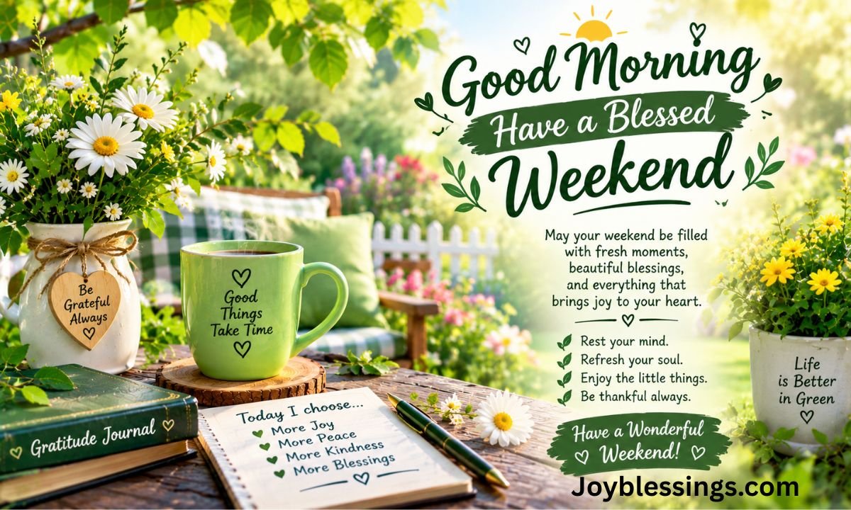 Good Morning Have a Blessed Weekend