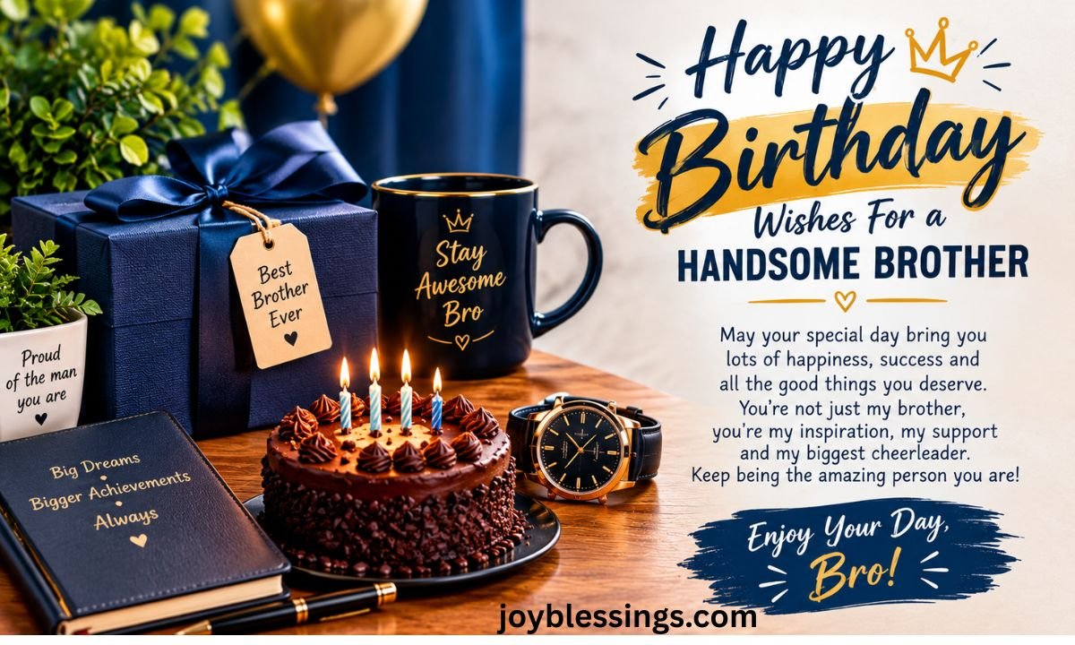 Happy Birthday Wishes For a Handsome Brother