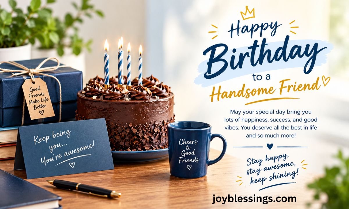 Happy Birthday Wishes for a Handsome Friend