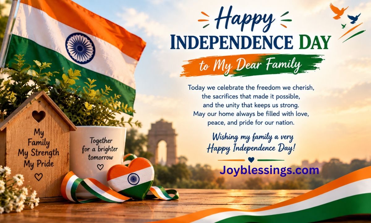 Happy Independence Day Wishes for Family
