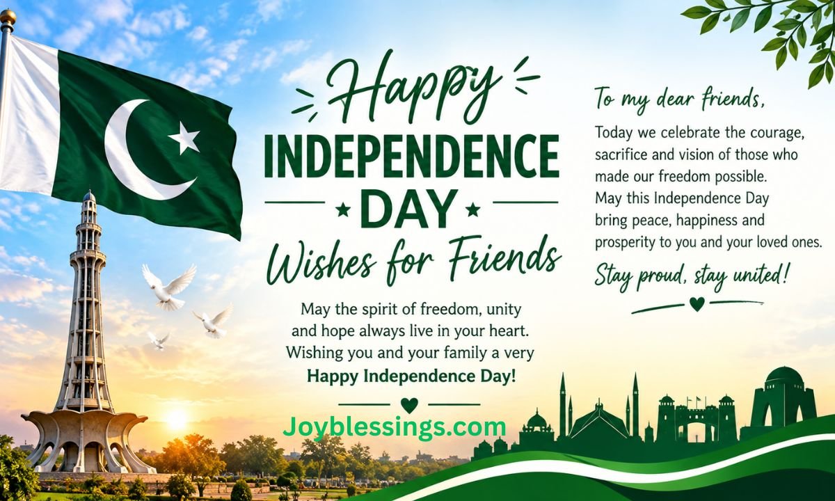 Happy Independence Day Wishes for Friends