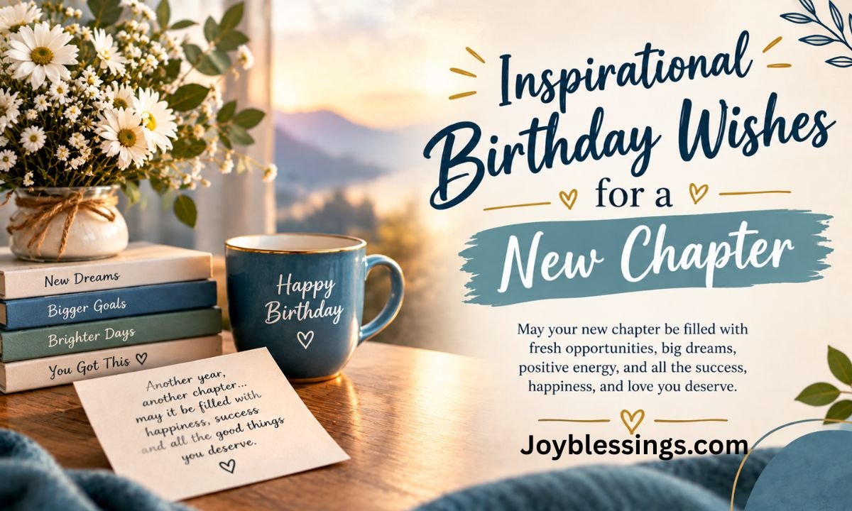 Inspirational Birthday Wishes for a New Chapter