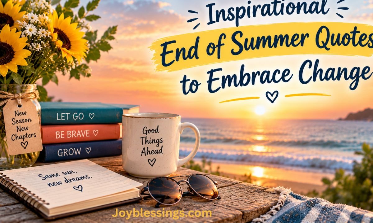 Inspirational End of Summer Quotes to Embrace Change