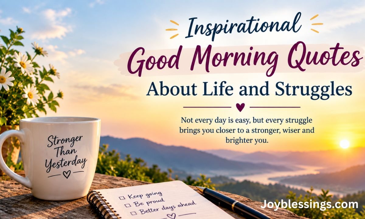 Inspirational Good Morning Quotes About Life and Struggles