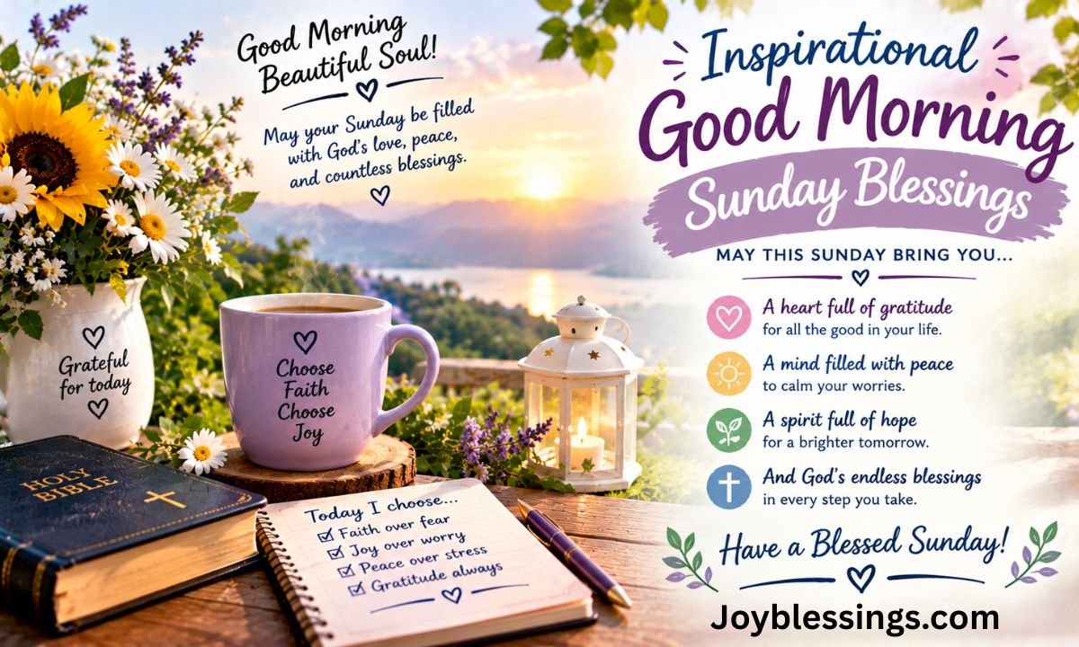 Inspirational Good Morning Sunday Blessings