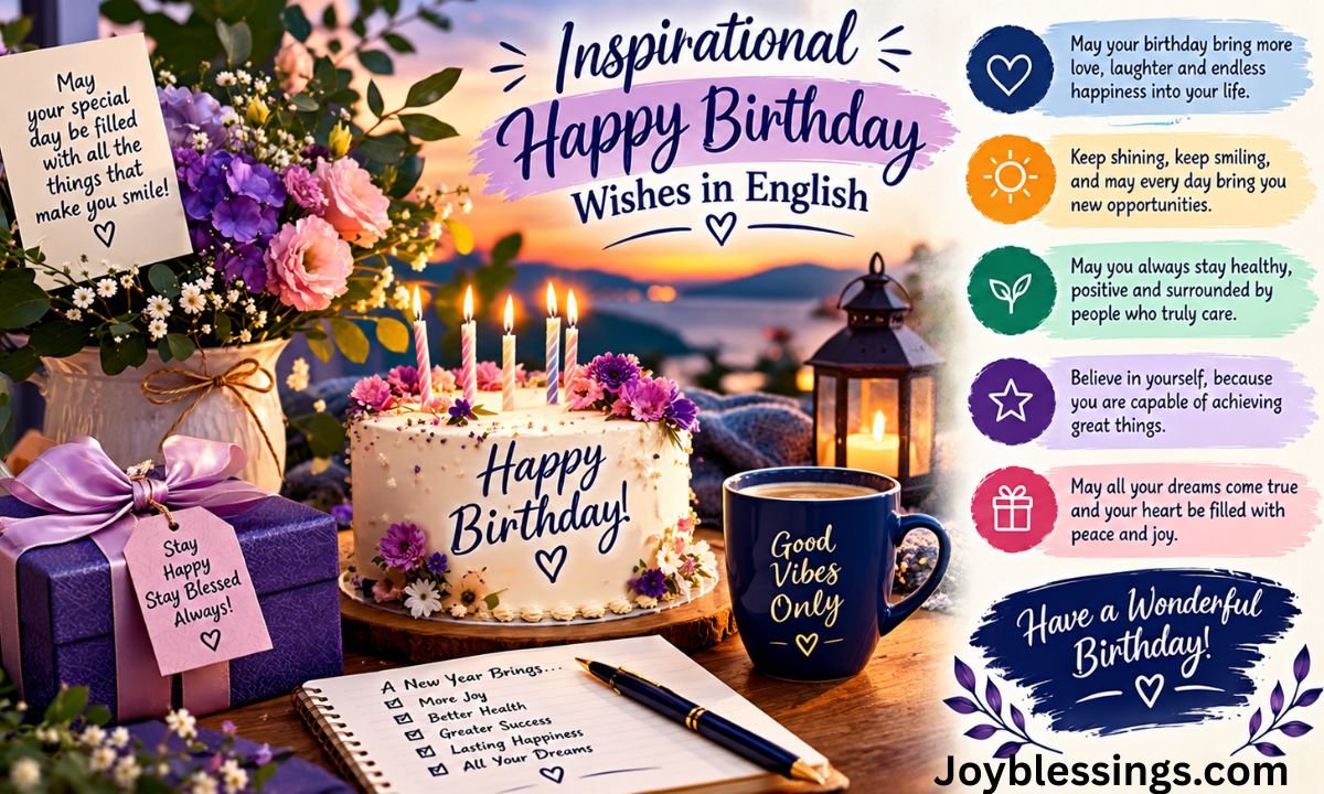 Inspirational Happy Birthday Wishes in English
