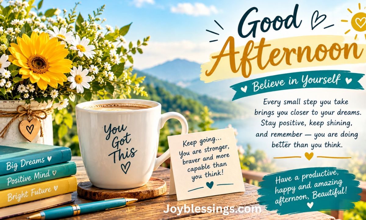 Inspirational & Motivational Good Afternoon Message for Her