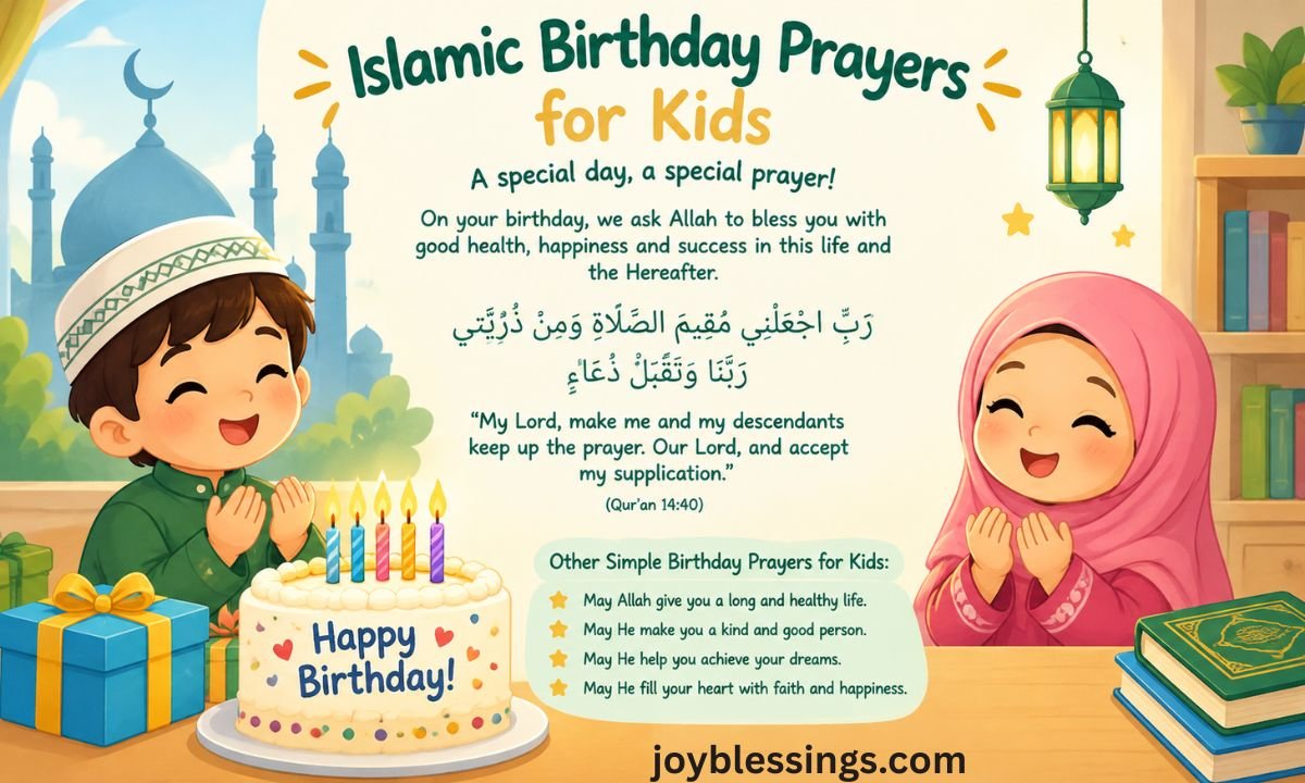 Islamic Birthday Prayers for Kids